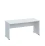 LP 27 - 16 stůl kancelářský, dřevěná podnož, deska 25 mm, široký 1600 mm, bílá