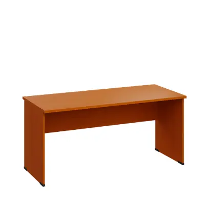 LP 27 - 16 stůl kancelářský, dřevěná podnož, deska 25 mm, široký 1600 mm, třešeň šumavská