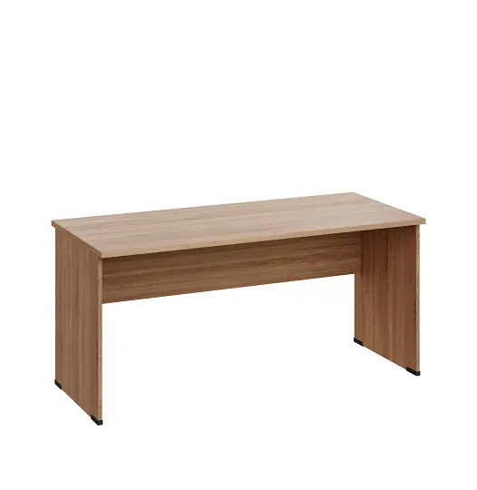 LP 27 - 16 stůl kancelářský, dřevěná podnož, deska 25 mm, široký 1600 mm, dub bardolino