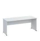 LP 27 - 18 stůl kancelářský, dřevěná podnož, deska 25 mm, široký 1800 mm, bílá