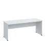 LP 27 - 18 stůl kancelářský, dřevěná podnož, deska 25 mm, široký 1800 mm, bílá