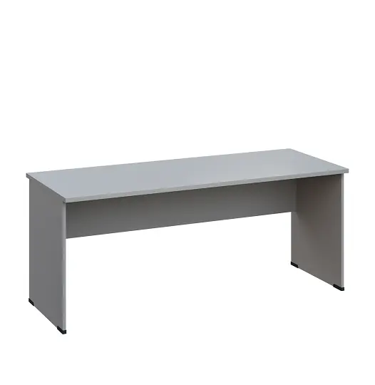 LP 27 - 18 stůl kancelářský, dřevěná podnož, deska 25 mm, široký 1800 mm, šedá