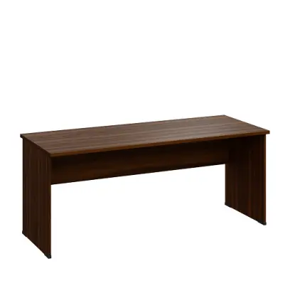 LP 27 - 18 stůl kancelářský, dřevěná podnož, deska 25 mm, široký 1800 mm, ořech královský