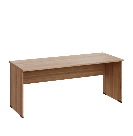 LP 27 - 18 stůl kancelářský, dřevěná podnož, deska 25 mm, široký 1800 mm, dub bardolino