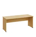 LP 27 - 18 stůl kancelářský, dřevěná podnož, deska 25 mm, široký 1800 mm, javor horský