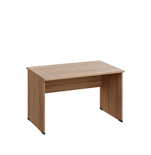 LP 28 - 12 stůl kancelářský, dřevěná podnož, deska 25 mm, široký 1200 mm, dub bardolino