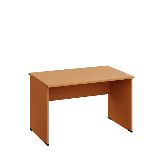 LP 28 - 12 stůl kancelářský, dřevěná podnož, deska 25 mm, široký 1200 mm, buk Royal