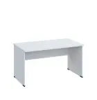 LP 28 - 14 stůl kancelářský, dřevěná podnož, deska 25 mm, široký 1400 mm, bílá