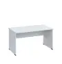 LP 28 - 14 stůl kancelářský, dřevěná podnož, deska 25 mm, široký 1400 mm, bílá