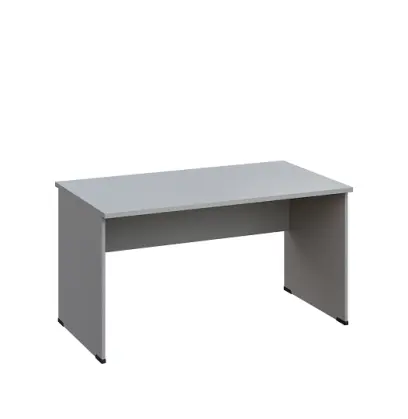 LP 28 - 14  stůl kancelářský, dřevěná podnož, deska 25 mm lamino - šedá