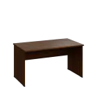LP 28 - 14 stůl kancelářský, dřevěná podnož, deska 25 mm, široký 1400 mm, ořech královský