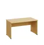 LP 28 - 14 stůl kancelářský, dřevěná podnož, deska 25 mm, široký 1400 mm, javor horský