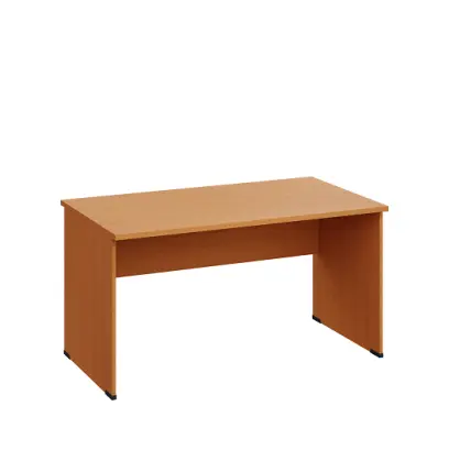 LP 28 - 14  stůl kancelářský, dřevěná podnož, deska 25 mm lamino - buk Royal