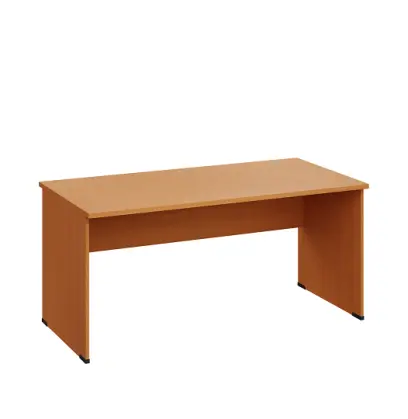 LP 28 - 16  stůl kancelářský, dřevěná podnož, deska 25 mm lamino - buk Royal