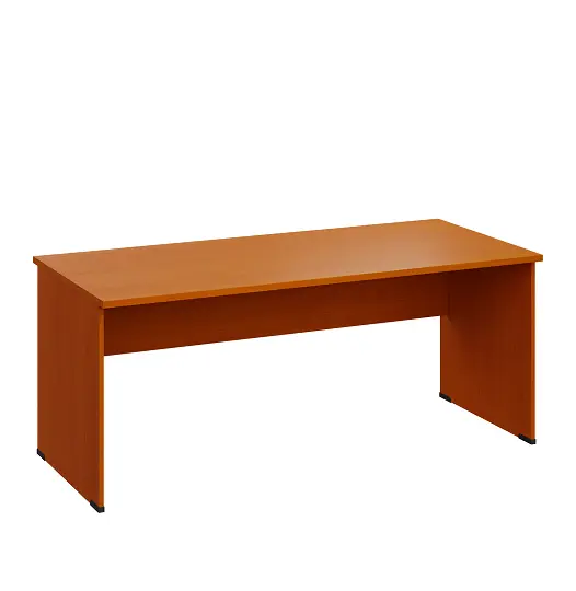 LP 28 - 18 stůl kancelářský, dřevěná podnož, deska 25 mm, široký 1800 mm, třešeň šumavská