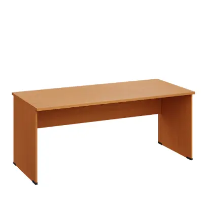 LP 28 - 18  stůl kancelářský, dřevěná podnož, deska 25 mm lamino - buk Royal