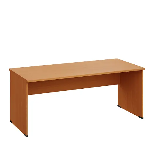 LP 28 - 18 stůl kancelářský, dřevěná podnož, deska 25 mm, široký 1800 mm, buk Royal