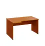 LR 28 - 144 stůl kancelářský, rohový, levý, dřevěná podnož, deska 25 mm, široký 1400 mm, třešeň šumavská