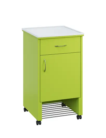 NSL - 12 PV stolek noční k lůžku, pravostranný, lamino - jarní zeleň