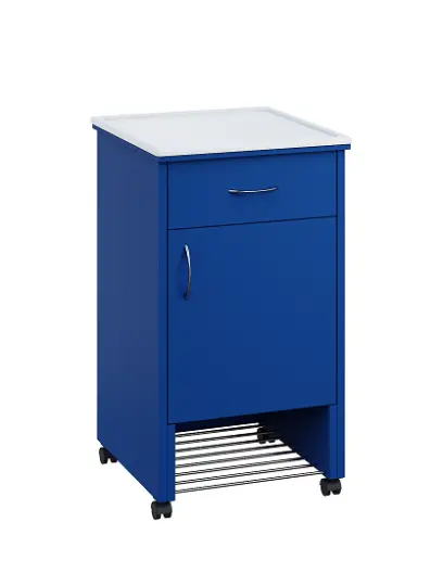 NSL - 12 PV stolek noční k lůžku, pravostranný, lamino - královská modř