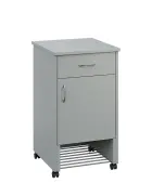 NSL - 12 HPL stolek noční k lůžku, pravostranný, lamino - šedá