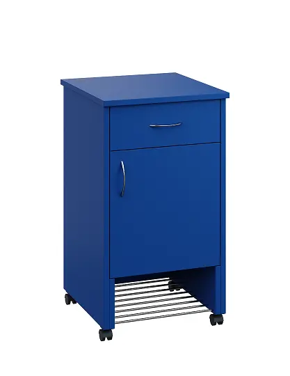 NSL - 12 HPL stolek noční k lůžku, pravostranný, lamino - královská modř