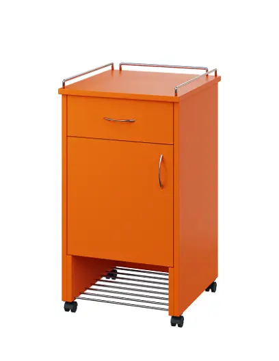 NSL - 12 KO stolek noční k lůžku, levostranný, lamino - pomeranč