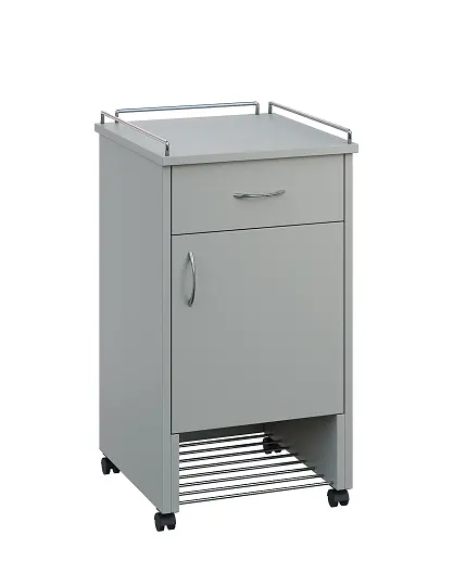 NSL - 12 KO stolek noční k lůžku, pravostranný, lamino - šedá