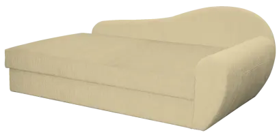 MATYLDA rošt, válenda celočalouněná, koženka HOLY BE 5 - koženka krémová