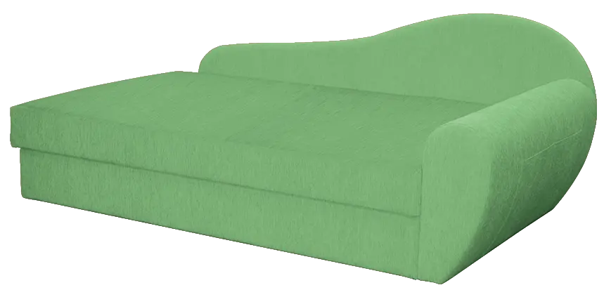 MATYLDA rošt, válenda celočalouněná, koženka HOLY Z 2 - koženka zelinkavá