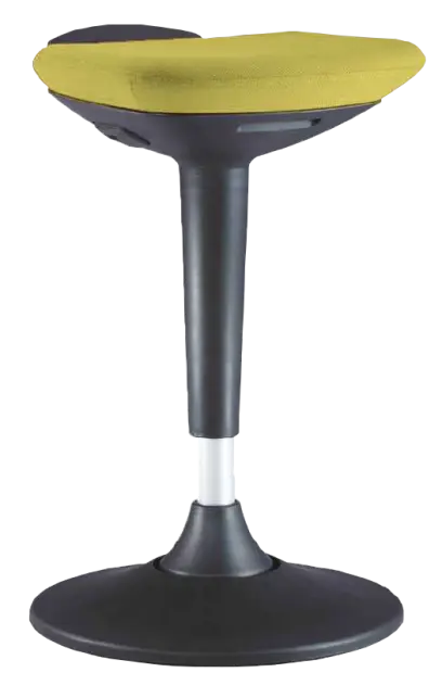 BALI stolička, otočná, látka žluto-zelená