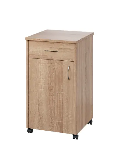 NSL - 14 HPL stolek noční k lůžku, levostranný lamino - dub bardolino