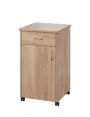 NSL - 14 HPL stolek noční k lůžku, levostranný lamino - dub bardolino