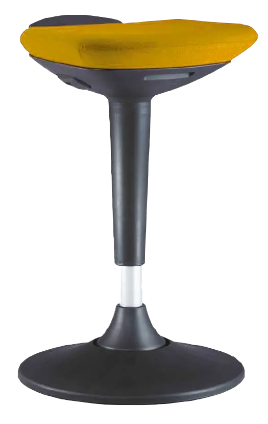 BALI stolička, otočná, látka tmavě žlutá