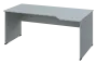 EZL 28 - 184 stůl kancelářský, rohový, pravý, dřevěná podnož, deska 25 mm, široký 1800 mm, šedá