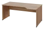 EZL 28 - 184 stůl kancelářský, rohový, pravý, dřevěná podnož, deska 25 mm, široký 1800 mm, dub bardolino