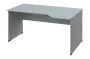 EZL 18 - 164 stůl kancelářský, rohový, pravý, dřevěná podnož, deska 18 mm, široký 1600 mm, šedá