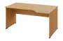 EZL 18 - 164 stůl kancelářský, rohový, pravý, dřevěná podnož, deska 18 mm, široký 1600 mm, javor horský