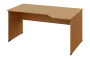 EZL 18 - 164 stůl kancelářský, rohový, pravý, dřevěná podnož, deska 18 mm, široký 1600 mm, buk Royal