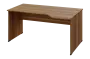 EZL 28 - 164 stůl kancelářský, rohový, pravý, dřevěná podnož, deska 25 mm, široký 1600 mm, ořech světlý