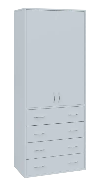 OV 5 - 84ZD kancelářská skříň, 2-dveřová/zásuvky, 1800x800x400, bílá