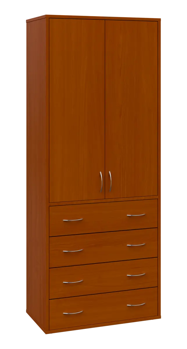 OV 5 - 84ZD kancelářská skříň, 2-dveřová/zásuvky, 1800x800x400, třešeň šumavská