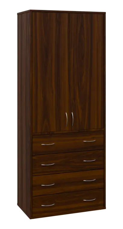 OV 5 - 84ZD kancelářská skříň, 2-dveřová/zásuvky, 1800x800x400, ořech královský