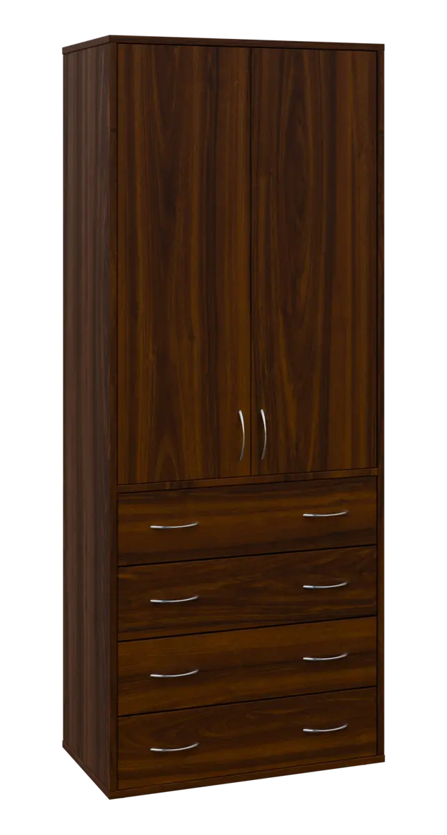 OV 5 - 84ZD kancelářská skříň, 2-dveřová/zásuvky, 1800x800x400, ořech královský