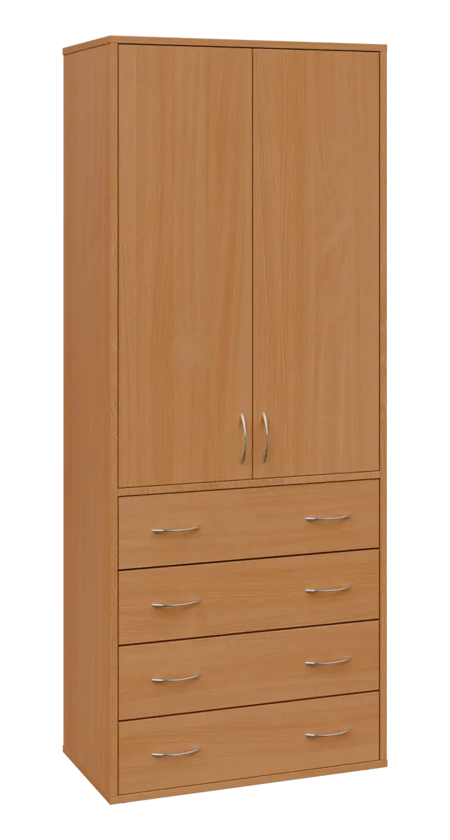 OV 5 - 84ZD kancelářská skříň, 2-dveřová/zásuvky, 1800x800x400, buk royal