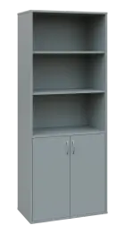 OV 5 - 8DN3 kancelářská skříň, 2-dveřová/nika, 1800x800x400, šedá
