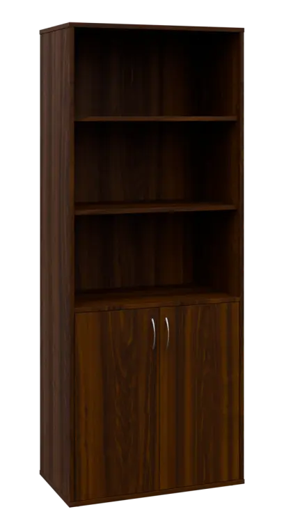 OV 5 - 8DN3 kancelářská skříň, 2-dveřová/nika, 1800x800x400, ořech královský