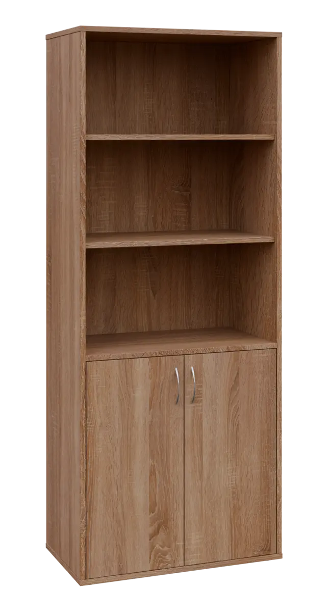 OV 5 - 8DN3 kancelářská skříň, 2-dveřová/nika, 1800x800x400, dub bardolino