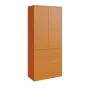 N 5 - 84ZD skříň vysoká 2-dveřová/zásuvky lamino - třešeň šumavská