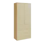 N 5 - 84ZD skříň vysoká 2-dveřová/zásuvky lamino - javor horský